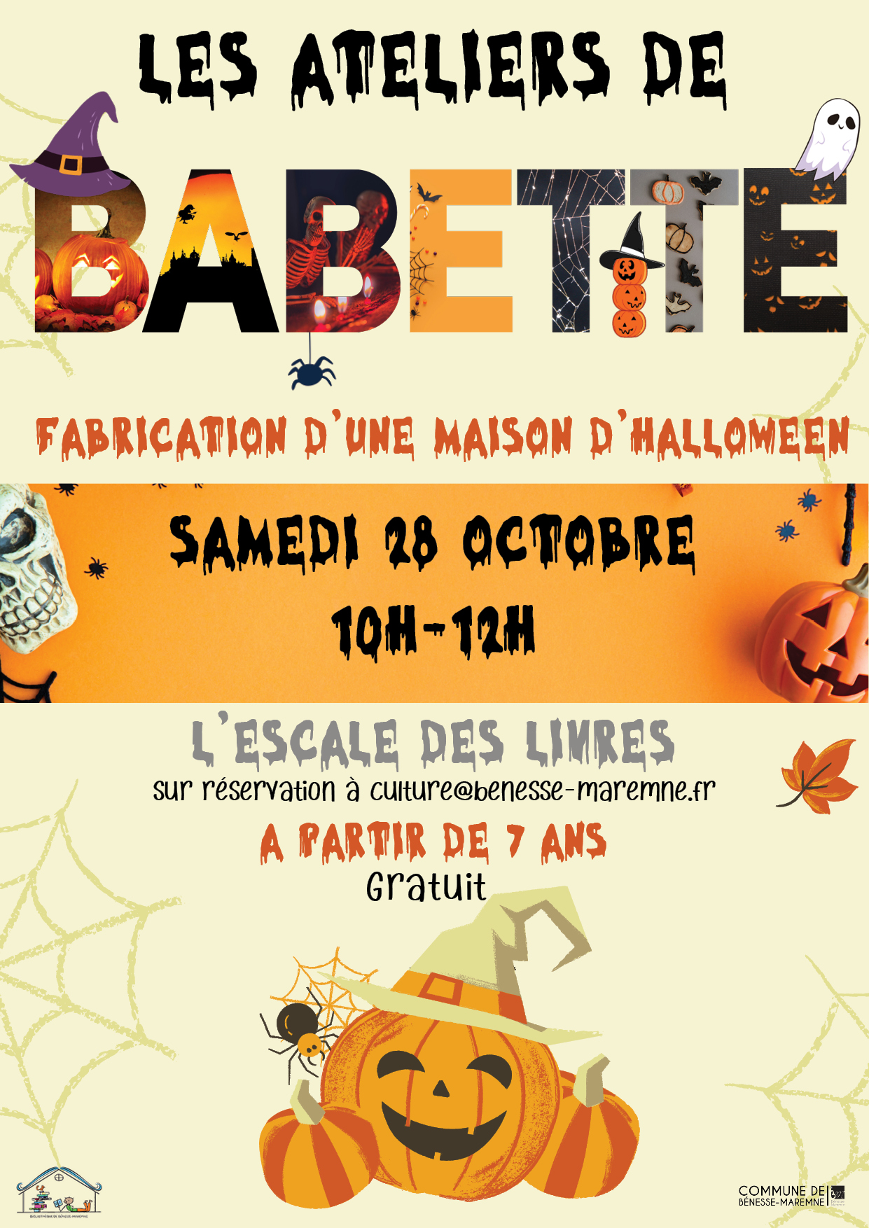 Ateliers de Babette - Fabrication d'une Maison d'Halloween 